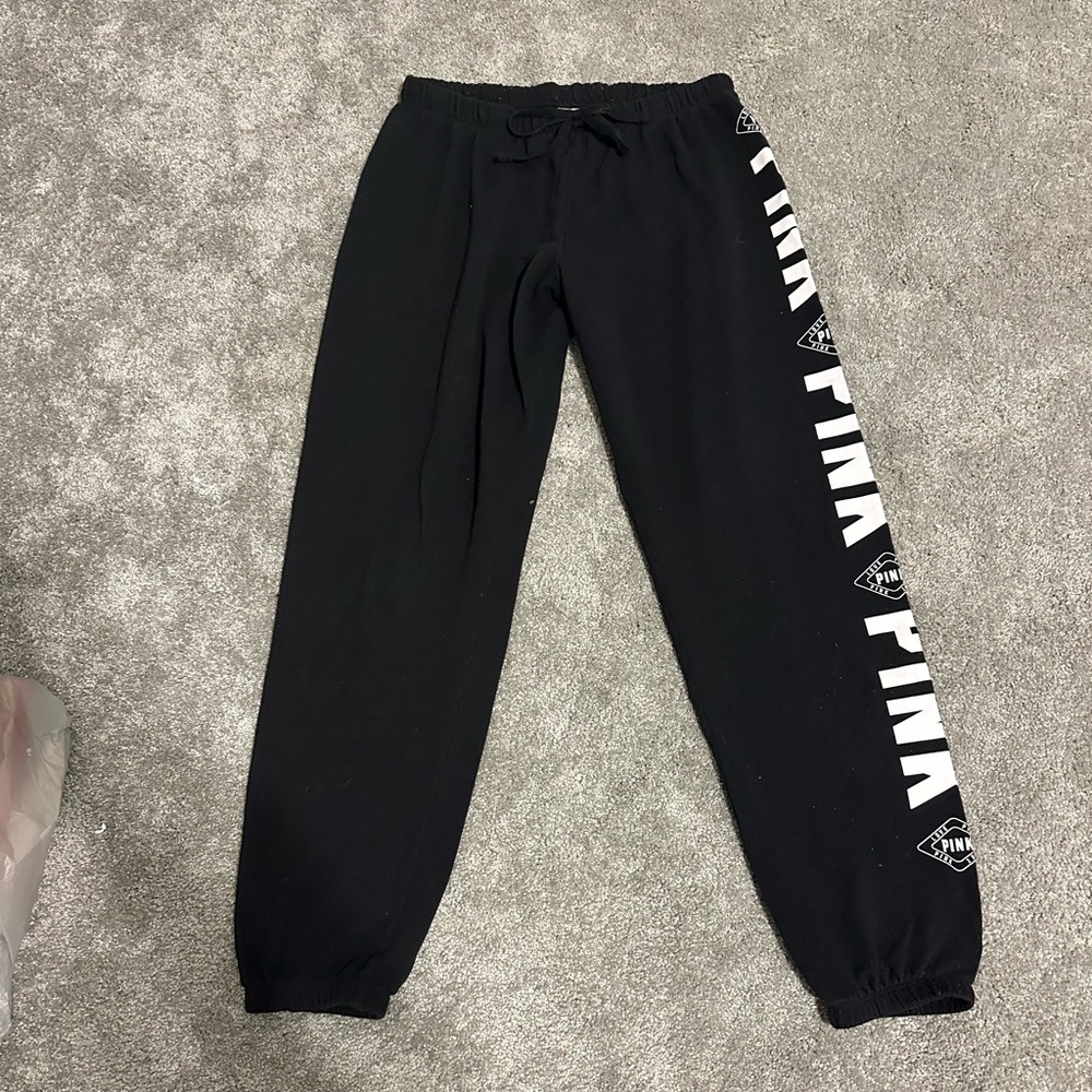 PINK Victoria's Secret Kids Black Joggers